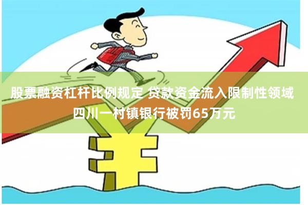 股票融资杠杆比例规定 贷款资金流入限制性领域 四川一村镇银行被罚65万元