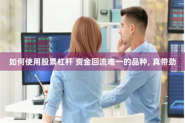 如何使用股票杠杆 资金回流唯一的品种, 真带劲