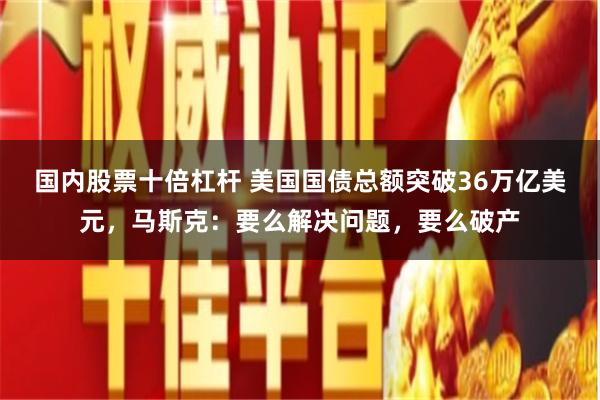 国内股票十倍杠杆 美国国债总额突破36万亿美元，马斯克：要么解决问题，要么破产